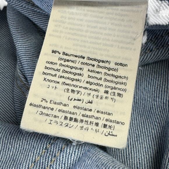 Closed Women's Aria Jeans Wide Flare Leg 32 High Waist Blue Patch Pocket Italy - Picture 11 of 12